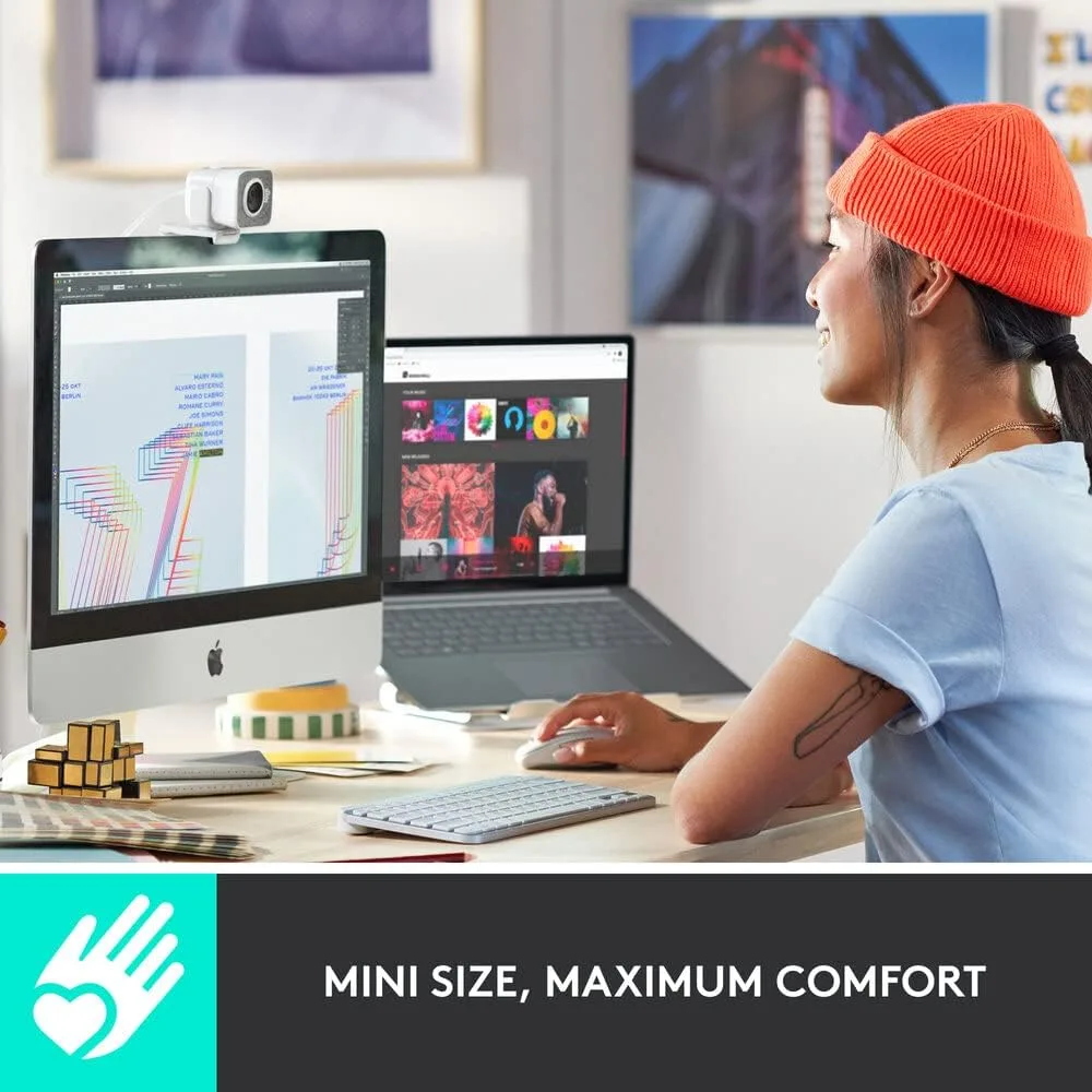 Logitech MX Keys Mini for Mac Wireless Keyboard - Compact Bluetooth, Backlit Keys, USB-C, Tactile Typing - Image 4