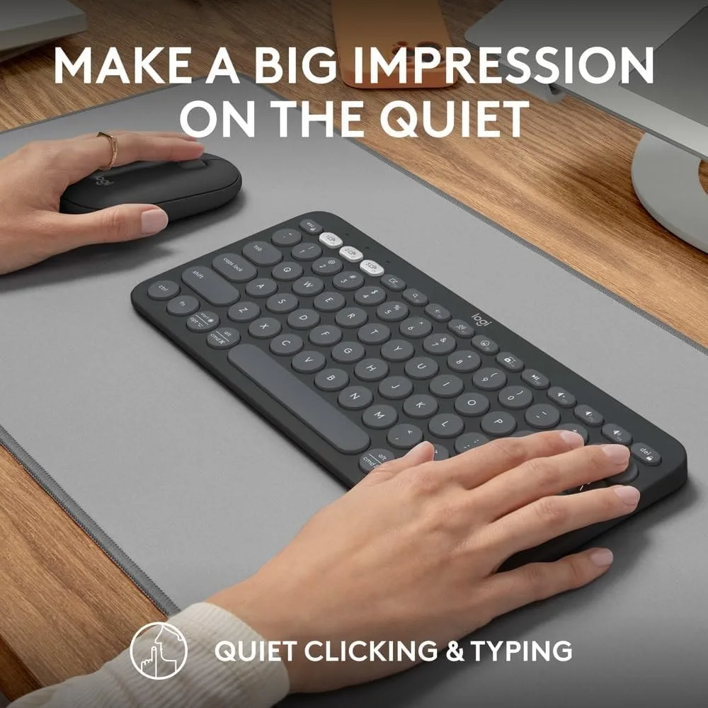 Logitech Pebble 2 Combo, Wireless Keyboard and Mouse with Logi Bolt and Bluetooth Connectivity - Image 8