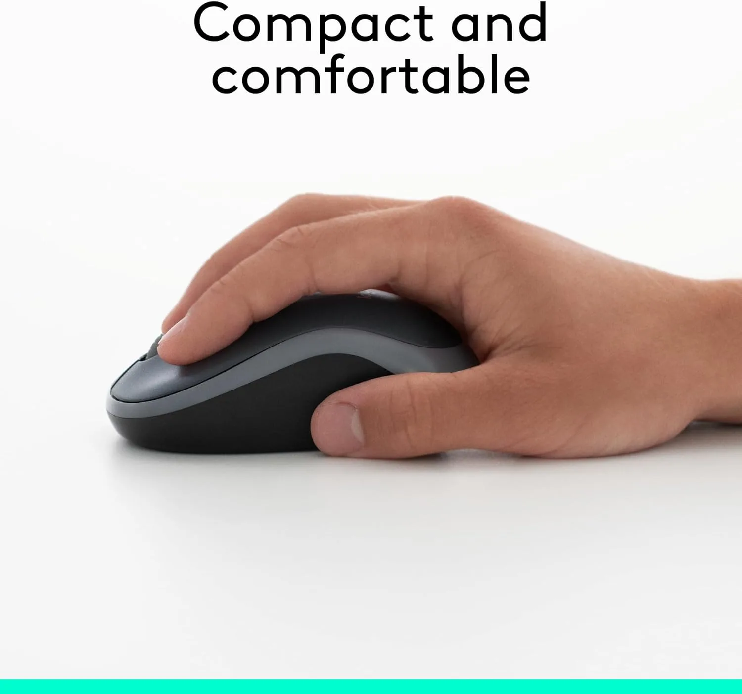 Logitech Wireless Mouse M185 - Swift Gray - Image 5