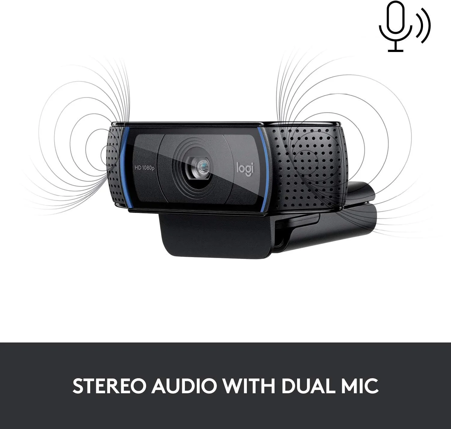 Logitech C920e HD Webcam with Full HD 1080p Video, Dual Stereo Audio - Image 3