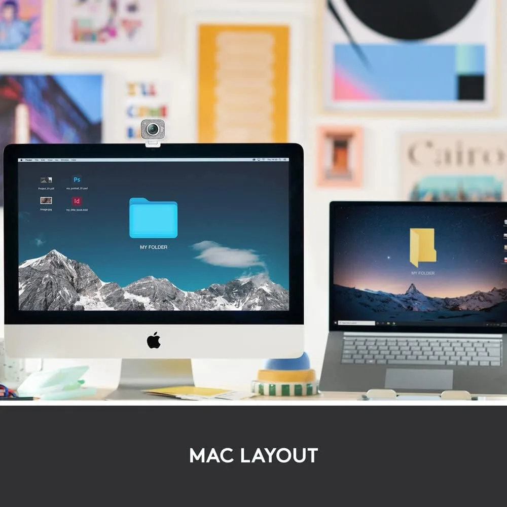 Logitech MX Keys Mini for Mac Wireless Keyboard - Compact Bluetooth, Backlit Keys, USB-C, Tactile Typing - Image 2