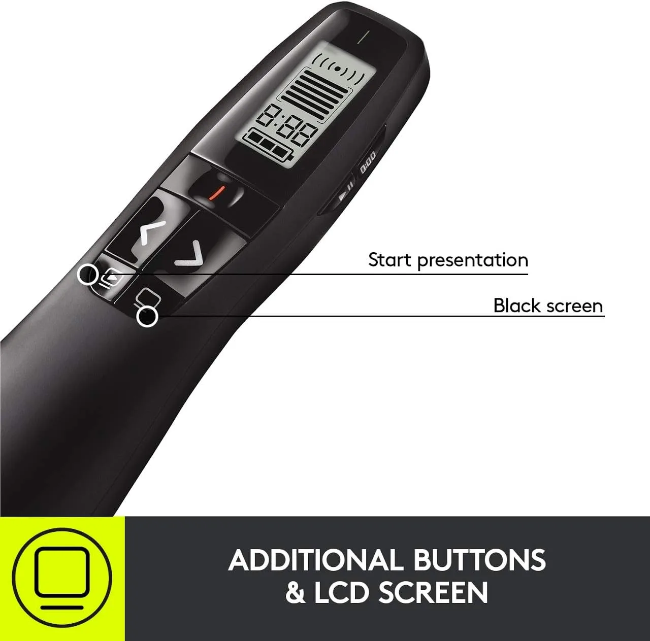 Logitech R800 Wireless Presenter with Green Laser Pointer - Image 4