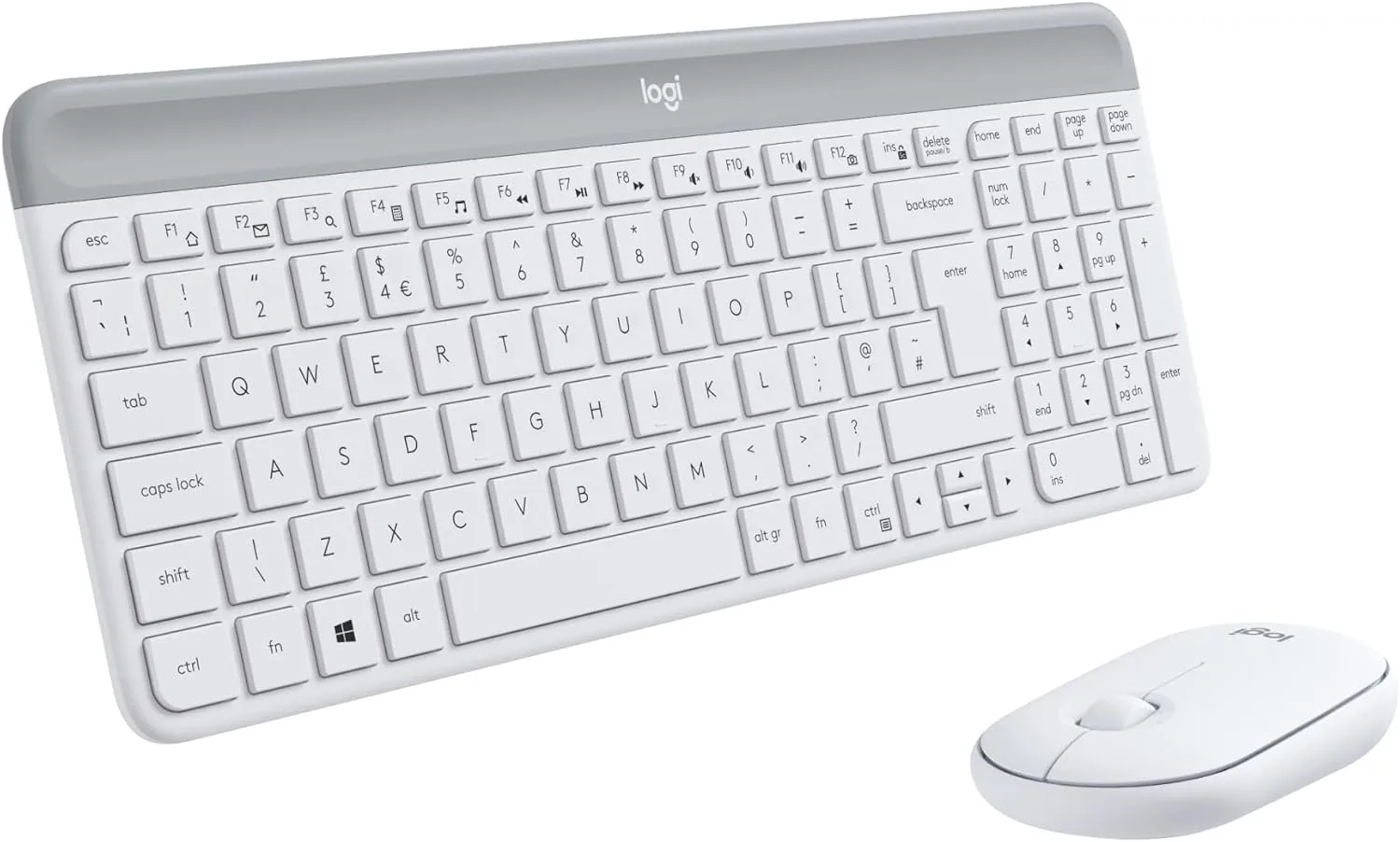 Logitech MK470 Slim Wireless Keyboard & Mouse Combo - 2.4GHz Unifying USB Receiver, Low Profile, Whisper-Quiet, Long Battery Life, Optical Mouse, Arabic Layout - Graphite - Image 9