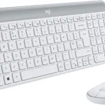 Logitech MK470 Slim Wireless Keyboard and Mouse Combo - Ultra Quiet, 2.4 GHz USB Receiver, Compact Layout