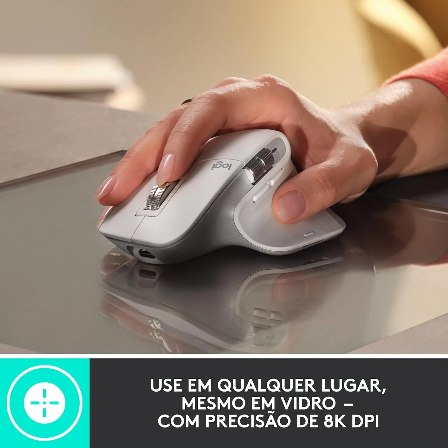 Logitech MX Master 3S Wireless Mouse - 8K DPI, USB-C, Bluetooth, Ergo Design, Quiet Clicks - Image 2