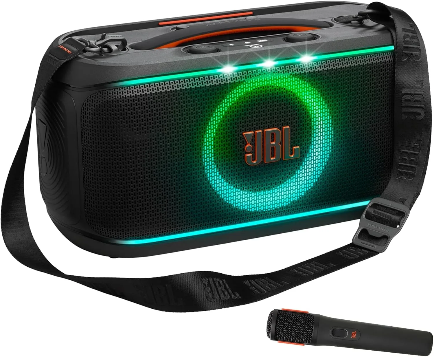 JBL PartyBox Encore 2 Portable Bluetooth Speaker JBLPBENCORE2UK with Wireless Mic, AI Boost, 15H Battery, Dynamic Lights, Auracast, Karaoke & Guitar Input, IPX4 Splashproof - Image 12