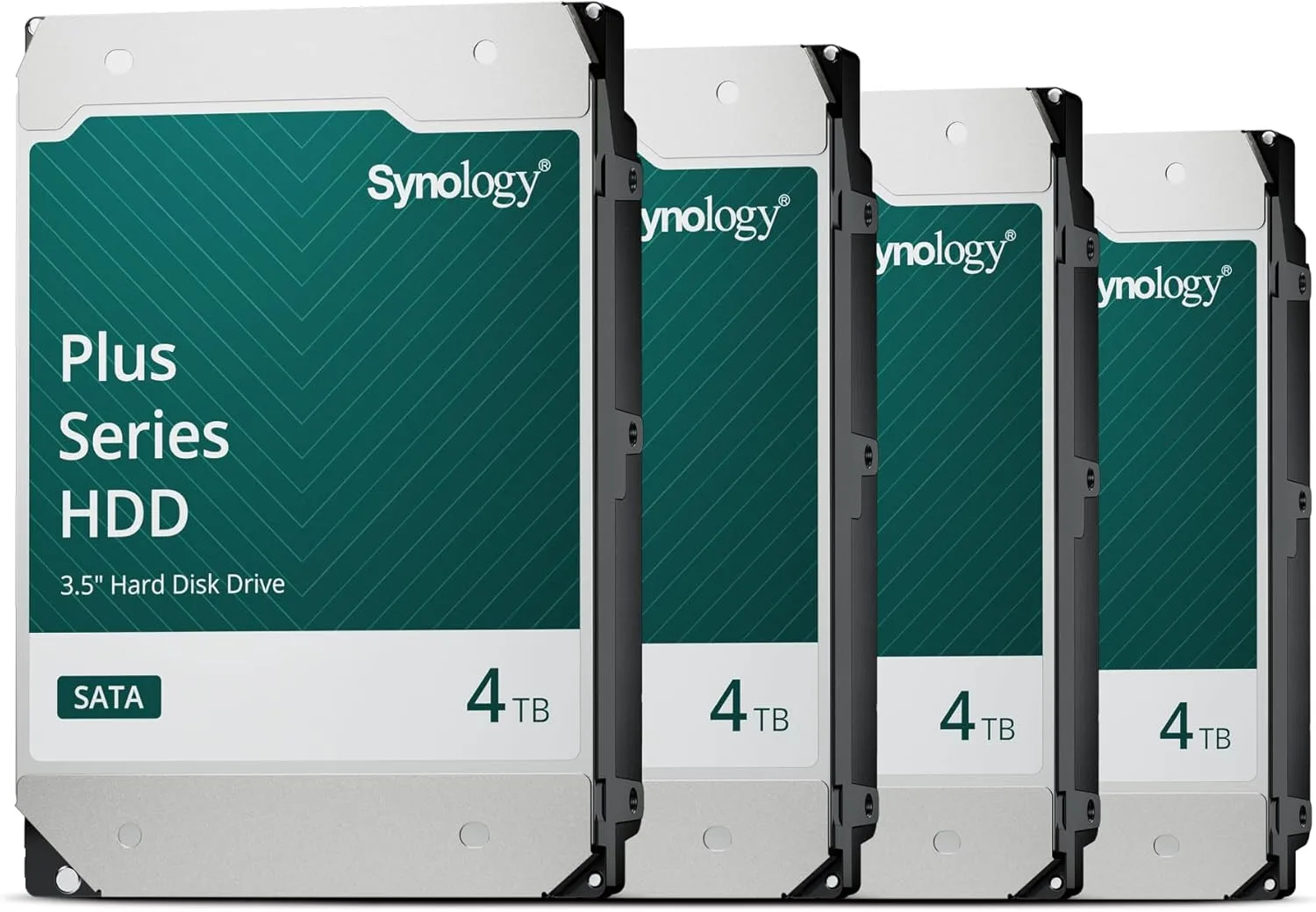 Synology DS425+ 4-Bay DiskStation NAS with Intel Celeron J4125, 2GB RAM, 2x RJ-45 1GbE LAN Ports - 16TB Bundle with 4x HAT3300-4T - Image 2