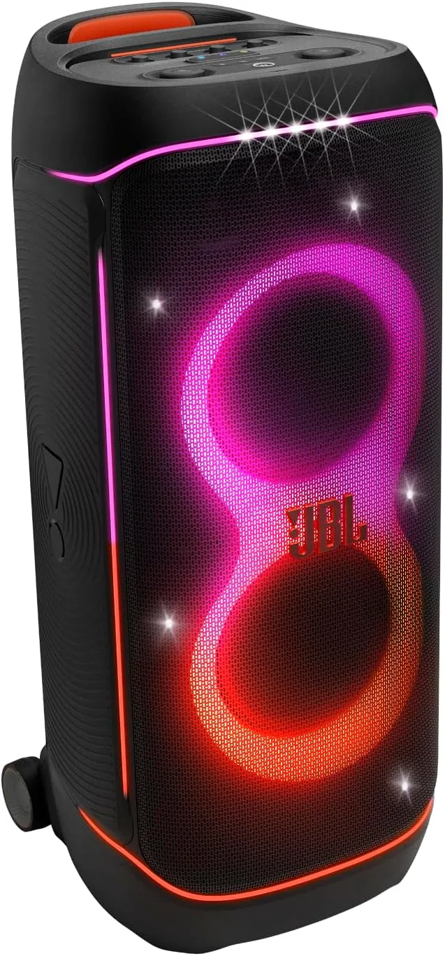 JBL PartyBox Encore 2 Portable Bluetooth Speaker JBLPBENCORE2UK with Wireless Mic, AI Boost, 15H Battery, Dynamic Lights, Auracast, Karaoke & Guitar Input, IPX4 Splashproof - Image 13