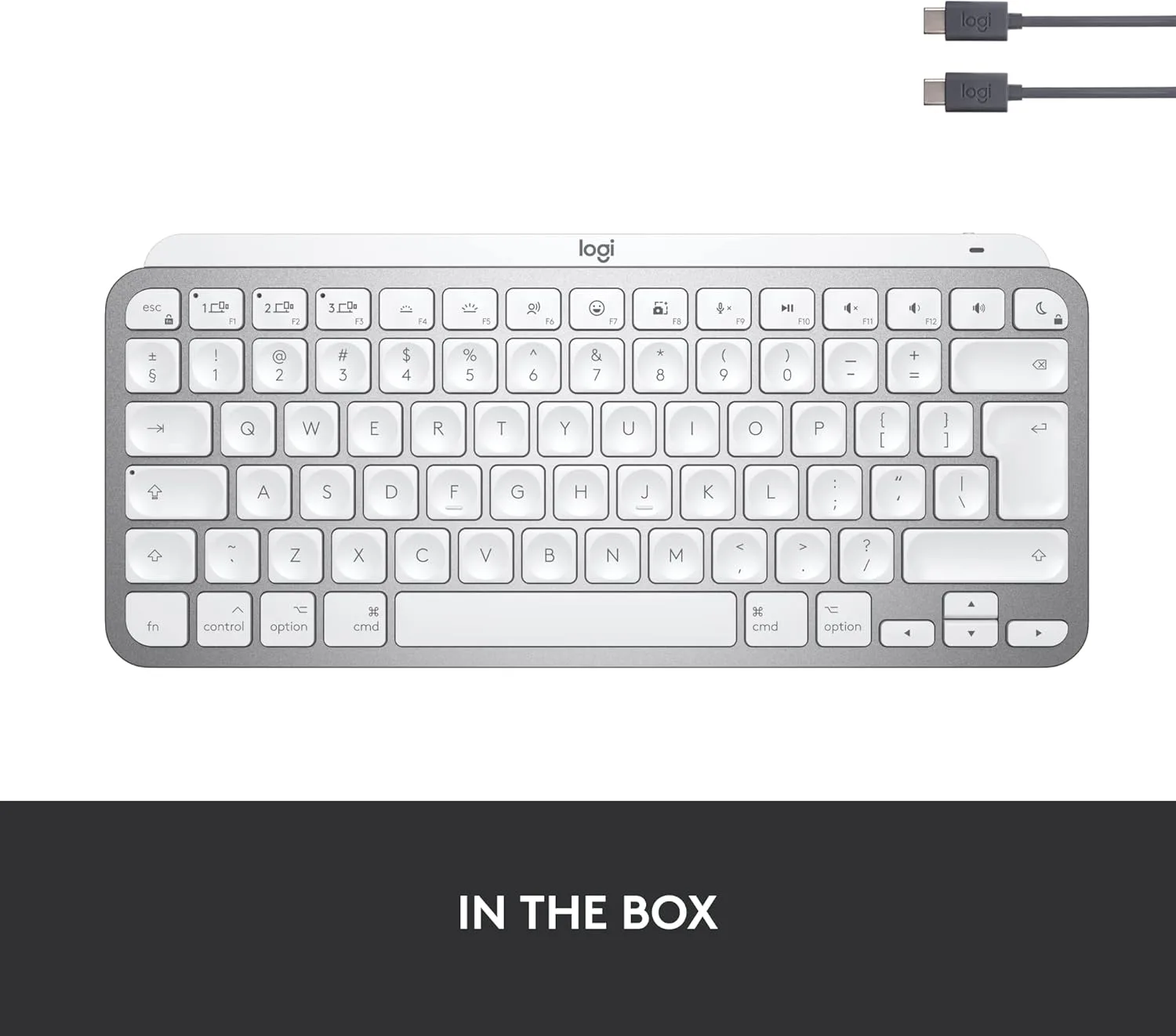 Logitech MX Keys Mini for Mac Wireless Keyboard - Compact Bluetooth, Backlit Keys, USB-C, Tactile Typing - Image 11