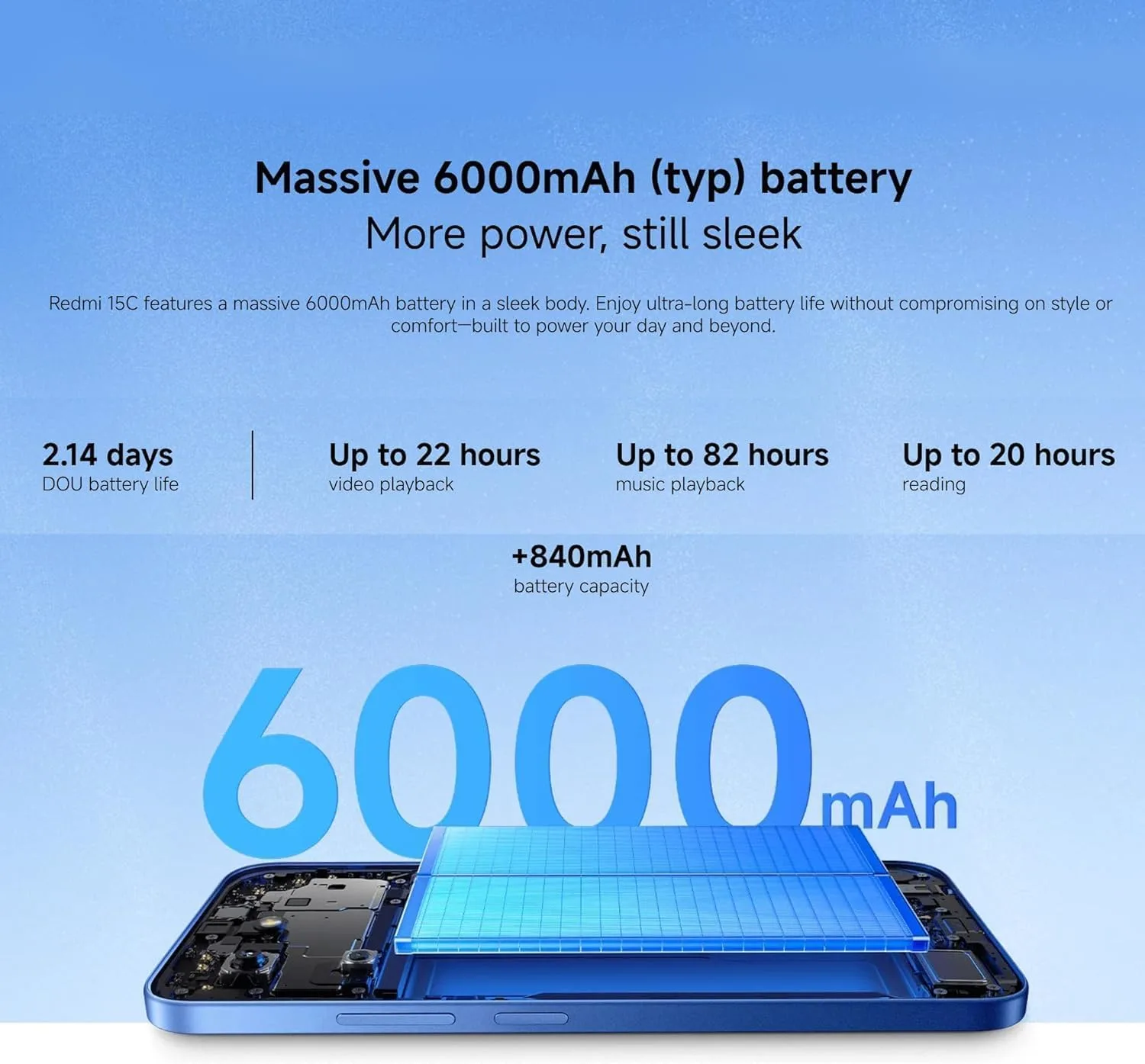 Redmi 15C 4G – 8GB RAM, 256GB Storage, 6000mAh Battery, 120Hz 6.9″ Display - Image 6