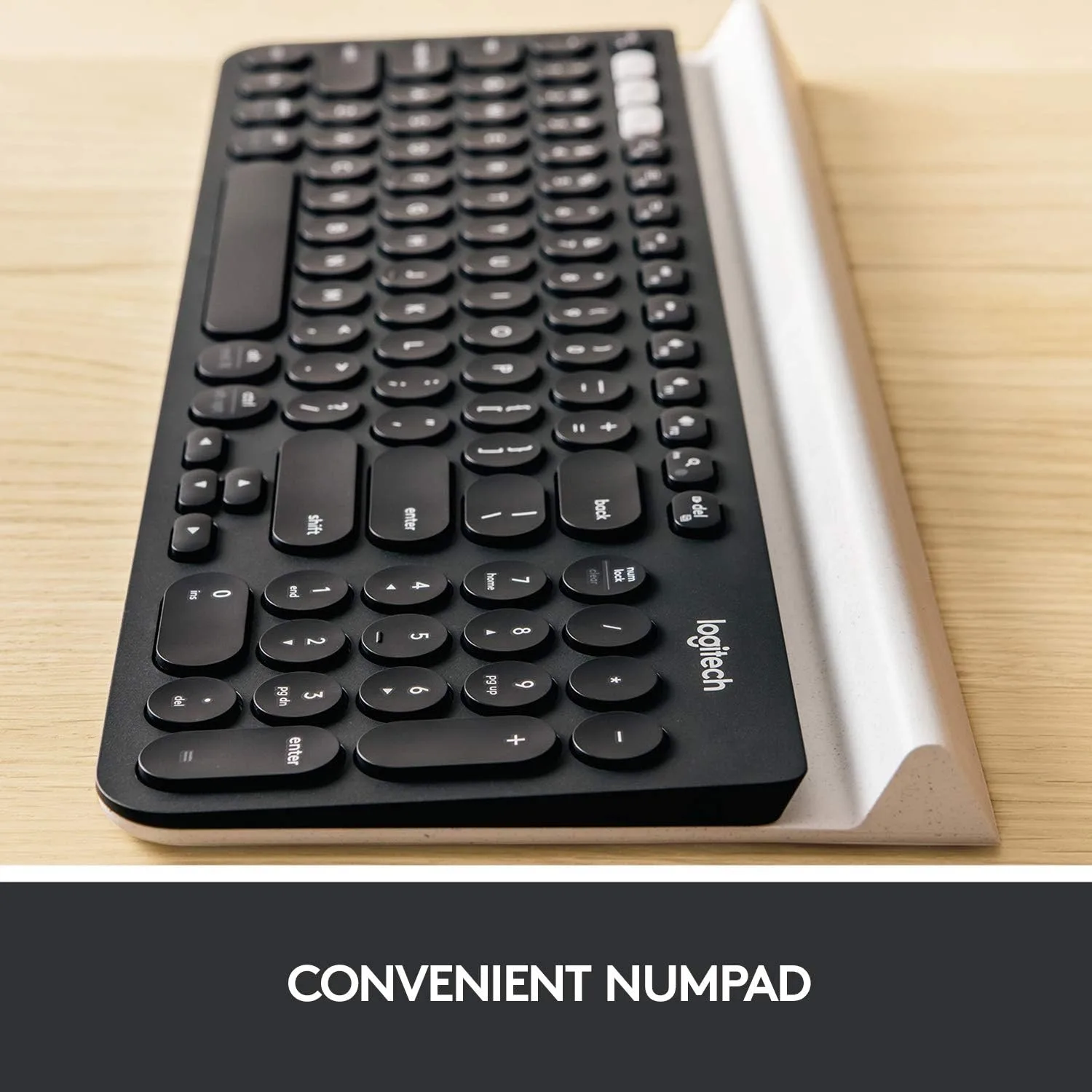 Logitech K780 Multi-Device Wireless Keyboard - Bluetooth & 2.4GHz, Compatible with Windows, Apple, Android, Chrome - Image 3