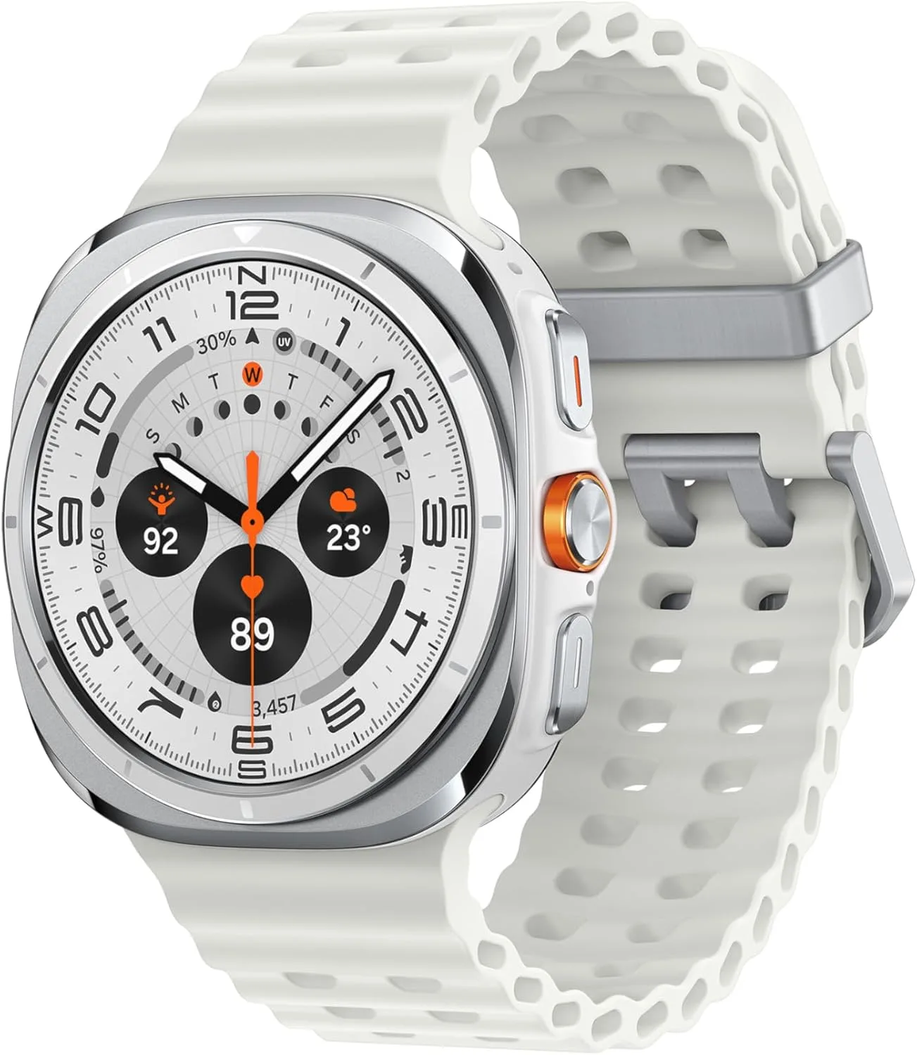 Samsung Galaxy Watch Ultra 47mm LTE Titanium White Smartwatch with Advanced Health Monitoring