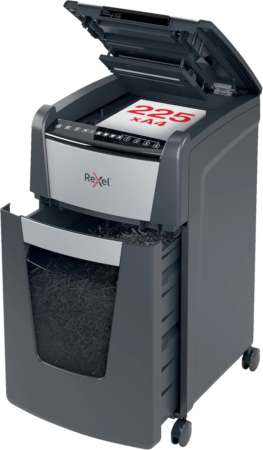Rexel Optimum Auto Feed+ 2020130X - 130 Sheet Auto Feed Cross Cut Shredder, P-4 Security, 44L Bin - Image 10