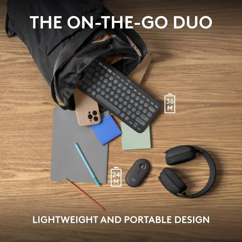 Logitech Pebble 2 Combo, Wireless Keyboard and Mouse with Logi Bolt and Bluetooth Connectivity - Image 9