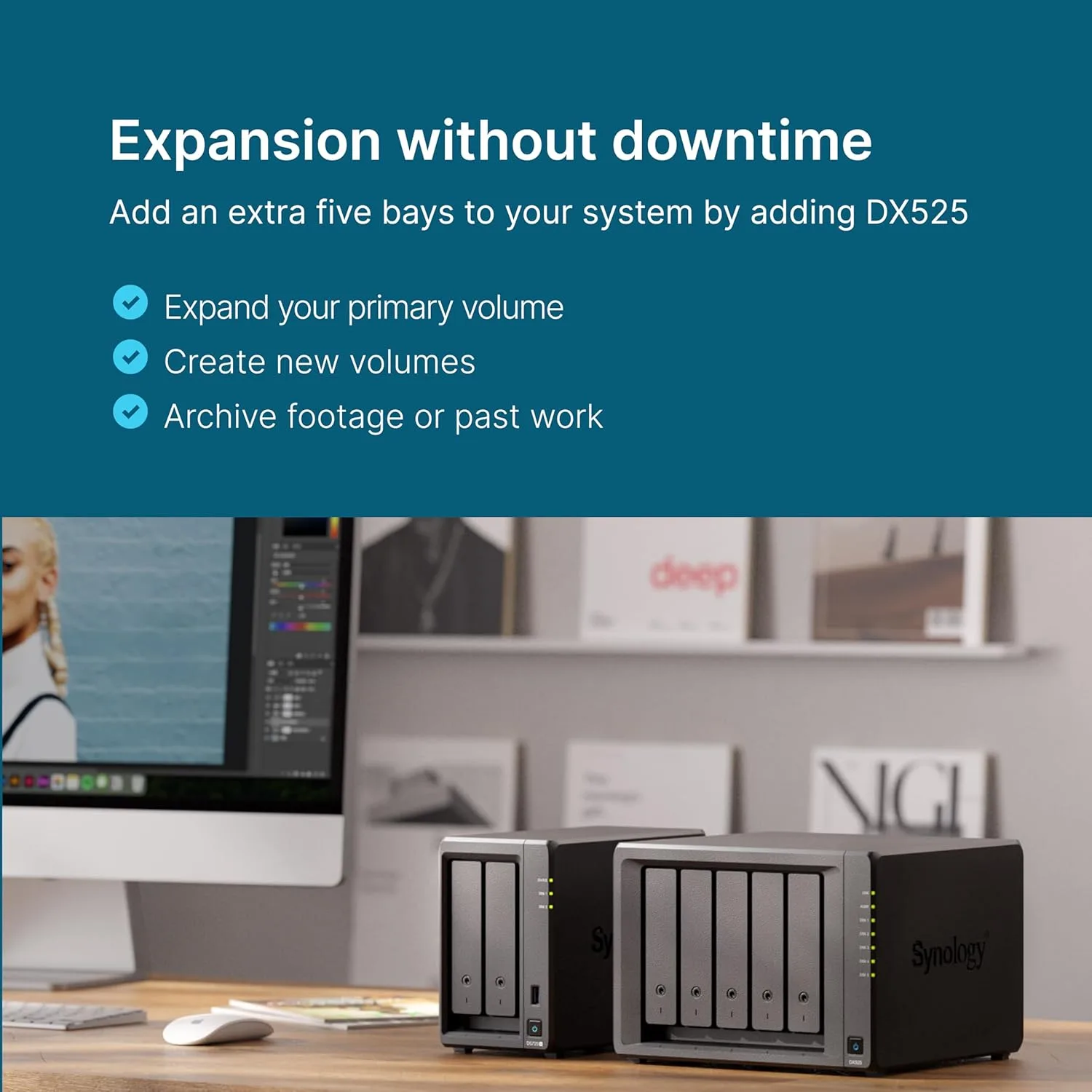 Synology DS725+ 2-Bay NAS Kit with Ryzen CPU, 4 GB RAM, 2.5GbE NIC - Image 3