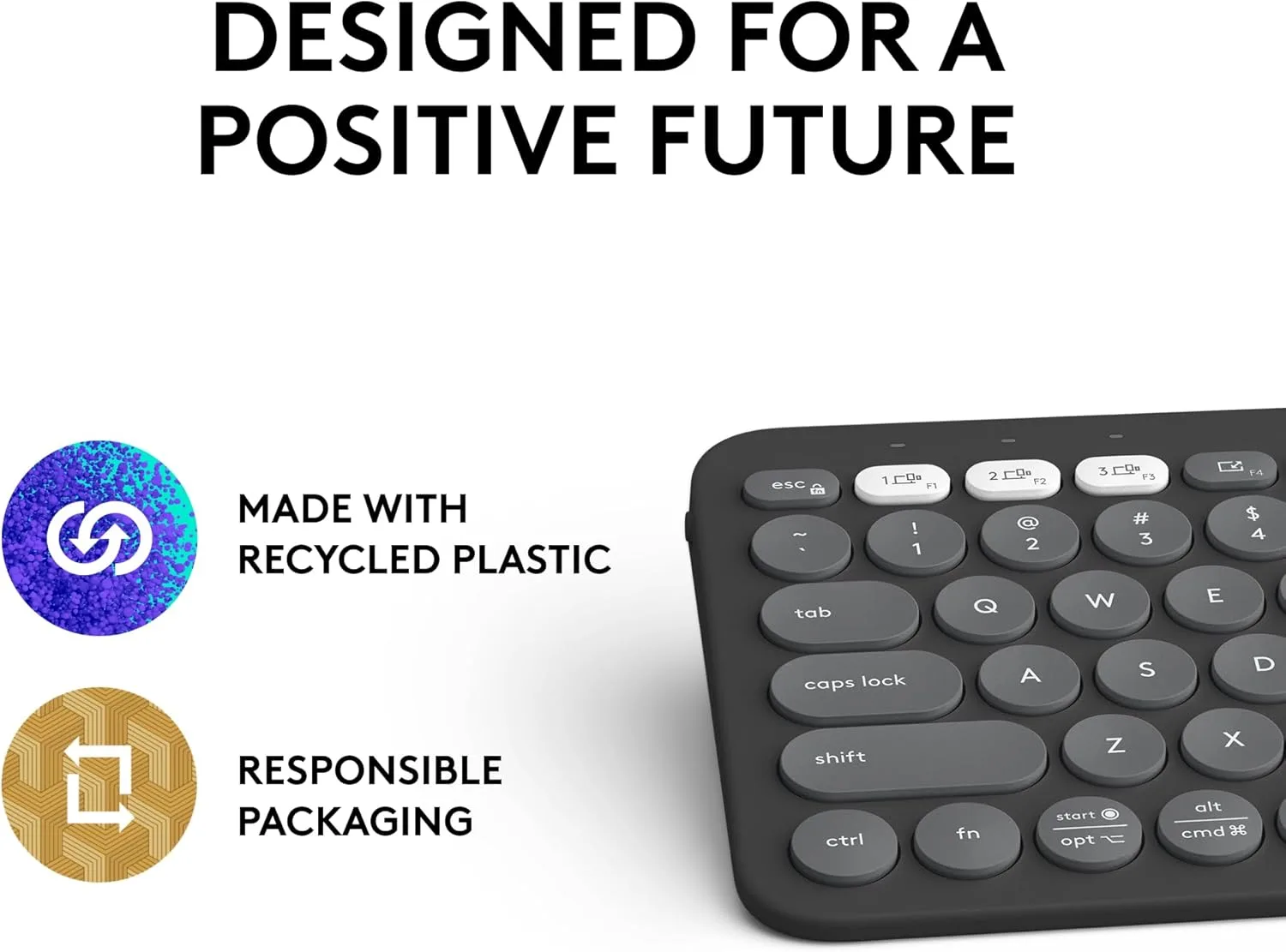Logitech Pebble Keys 2 K380s Multi-Device Bluetooth Wireless Keyboard with Customizable Shortcuts, Slim and Portable - Image 10