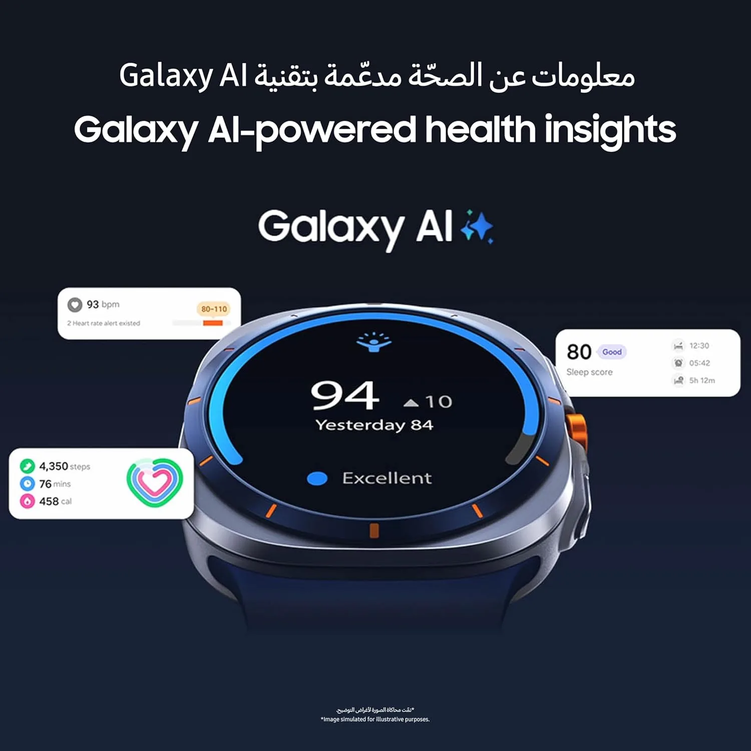 Samsung Galaxy Watch Ultra (Africa Version) - LTE, 47mm Titanium Blue, Durable Titanium Casing, AI Health Monitoring - Image 3