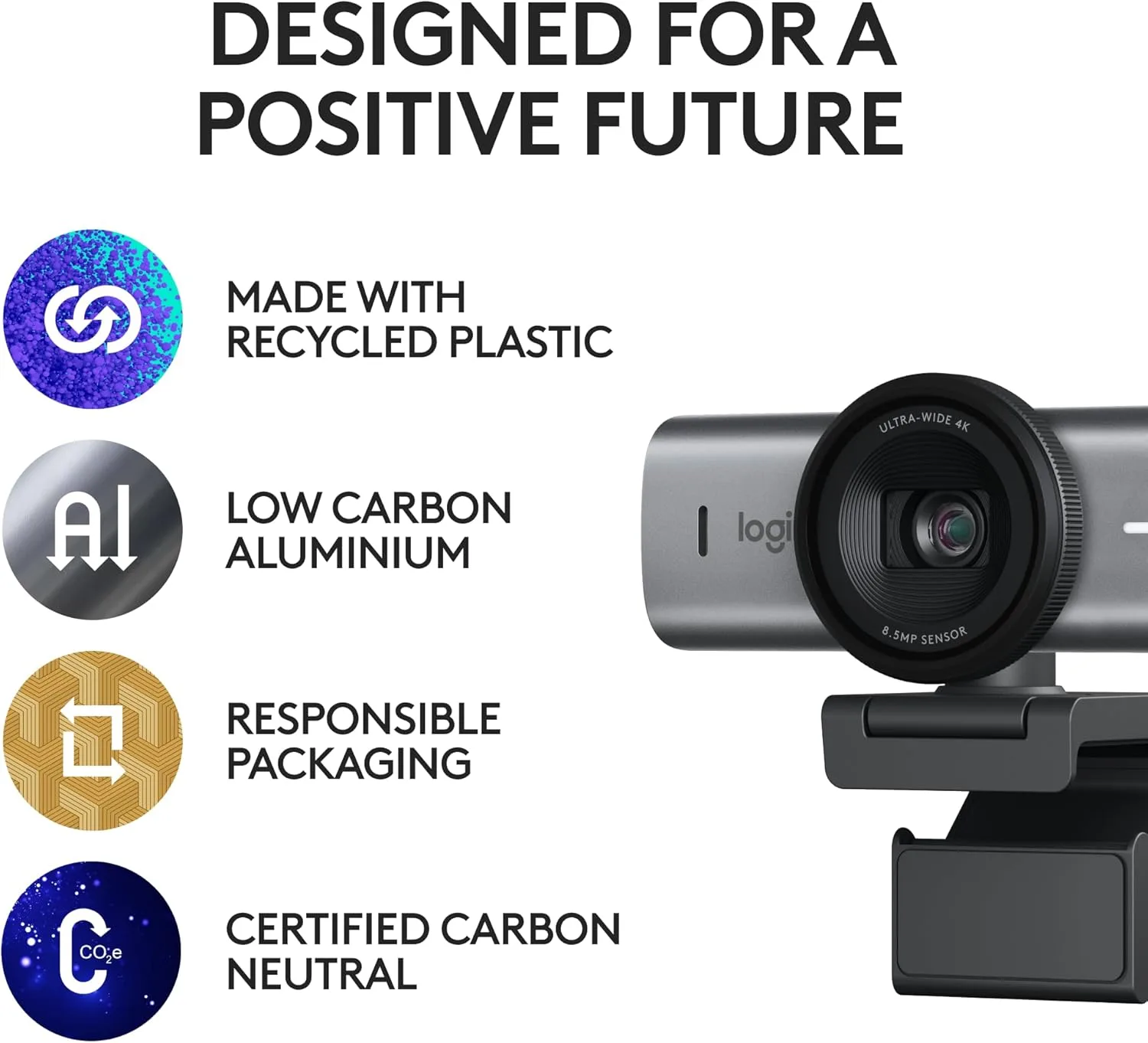 Logitech MX Brio Ultra HD 4K Webcam with AI-Enhanced Image Quality and Noise Reducing Microphones - Image 10