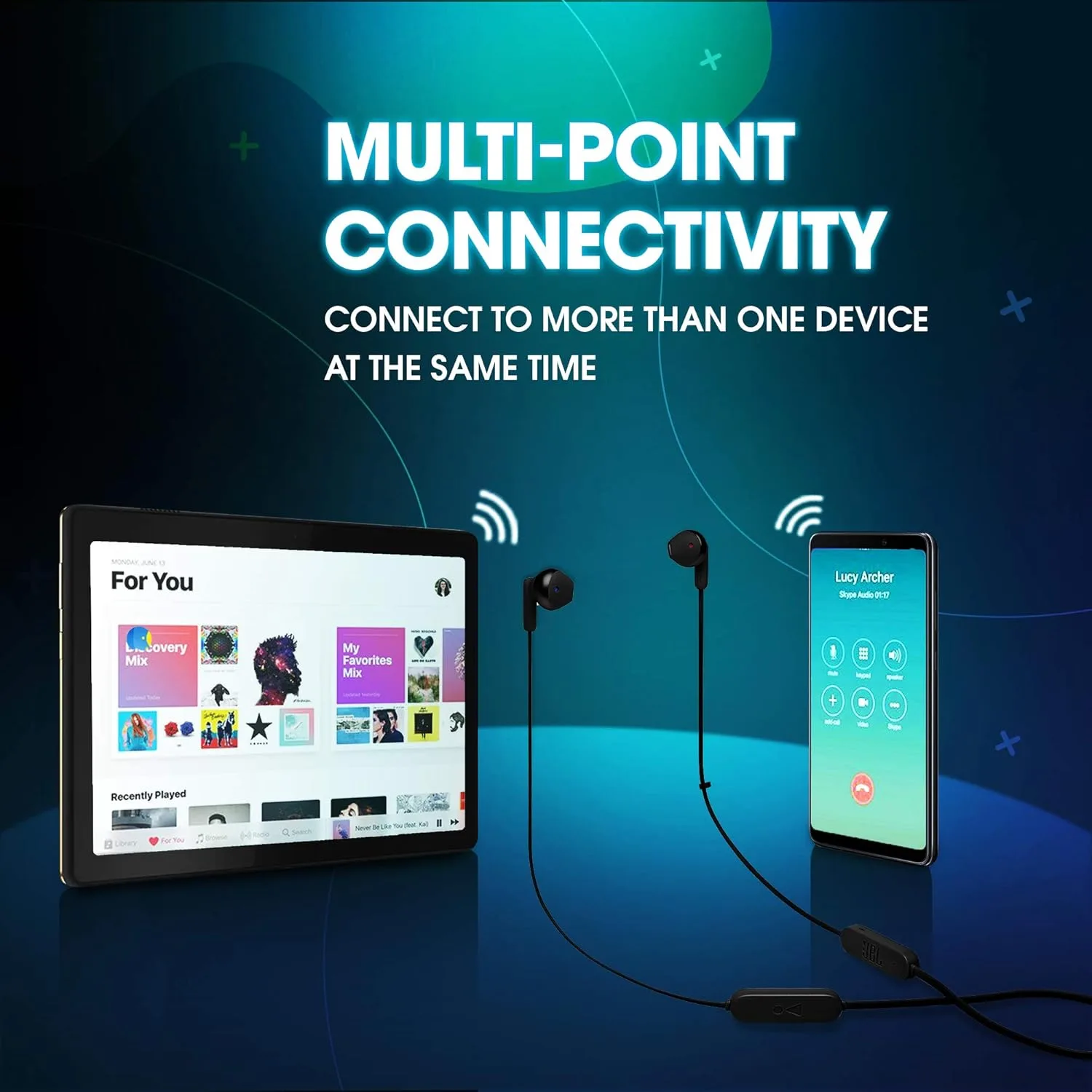 JBL TUNE 215BT Wireless Earbuds with Bluetooth 5.0, Built-in Microphone, 16-Hour Battery Life - Image 5