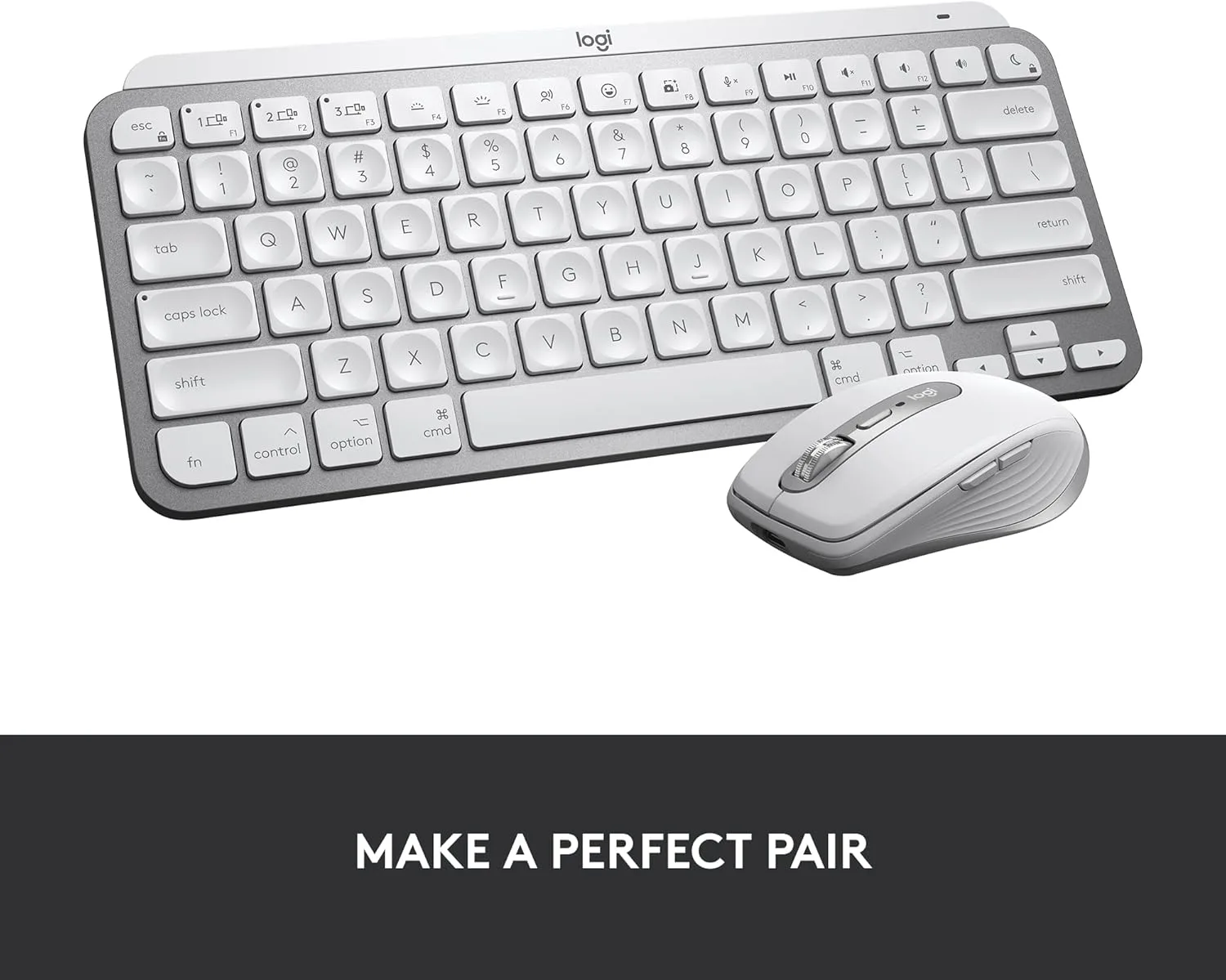 Logitech MX Keys Mini for Mac Wireless Keyboard - Compact Bluetooth, Backlit Keys, USB-C, Tactile Typing - Image 12