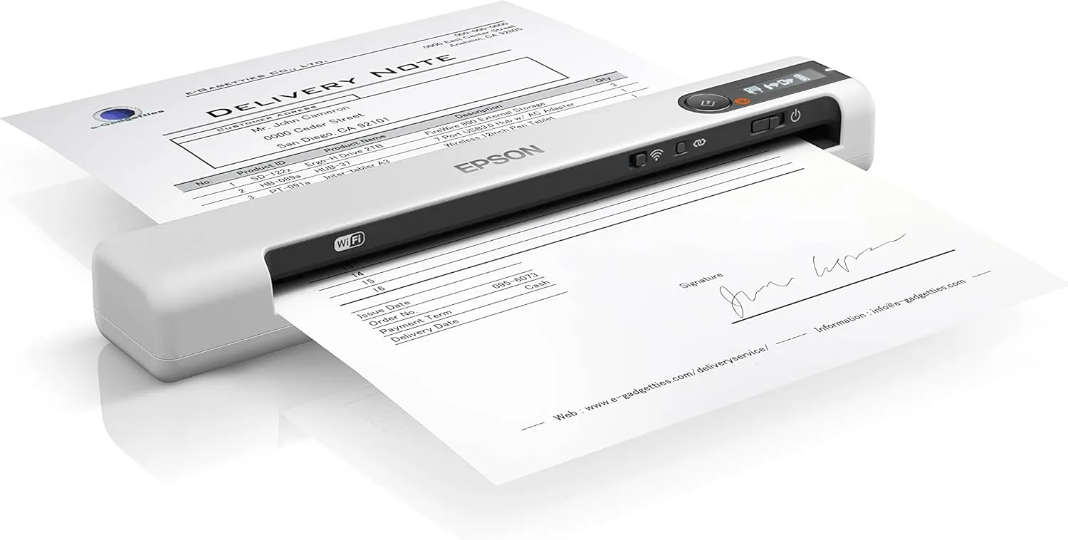 Epson WorkForce DS-80W Wi-Fi Mobile Business Scanner - Image 3