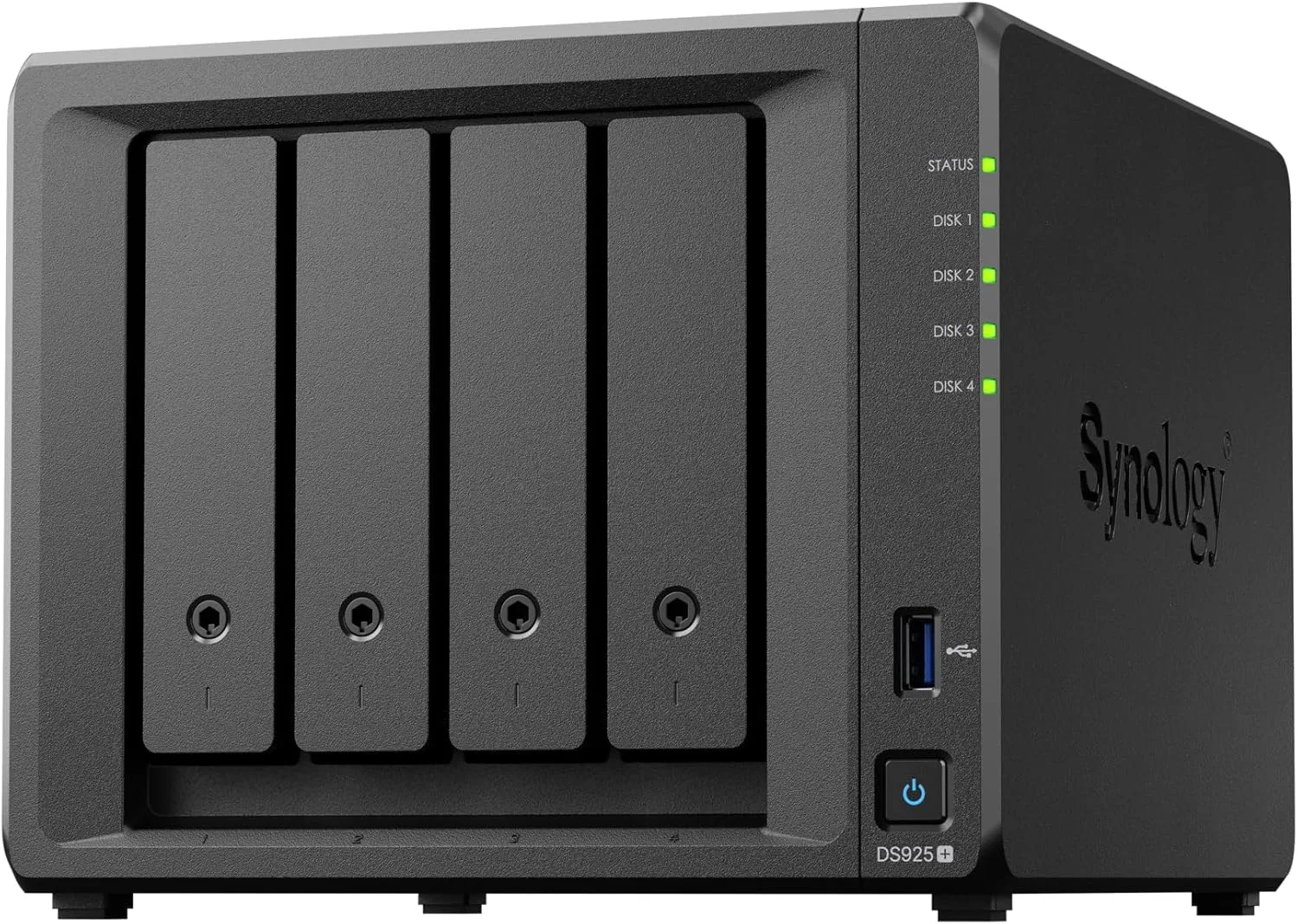 Synology DiskStation DS925+ NAS Kit with Ryzen CPU, 4GB RAM, 4-Bay Storage