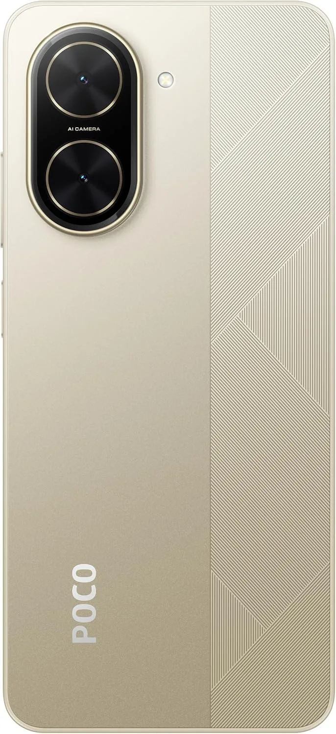 POCO C71 Gold - 3GB RAM, 64GB Storage, 6.88" 120Hz HD+ Display, 32MP Camera, 5200mAh Battery