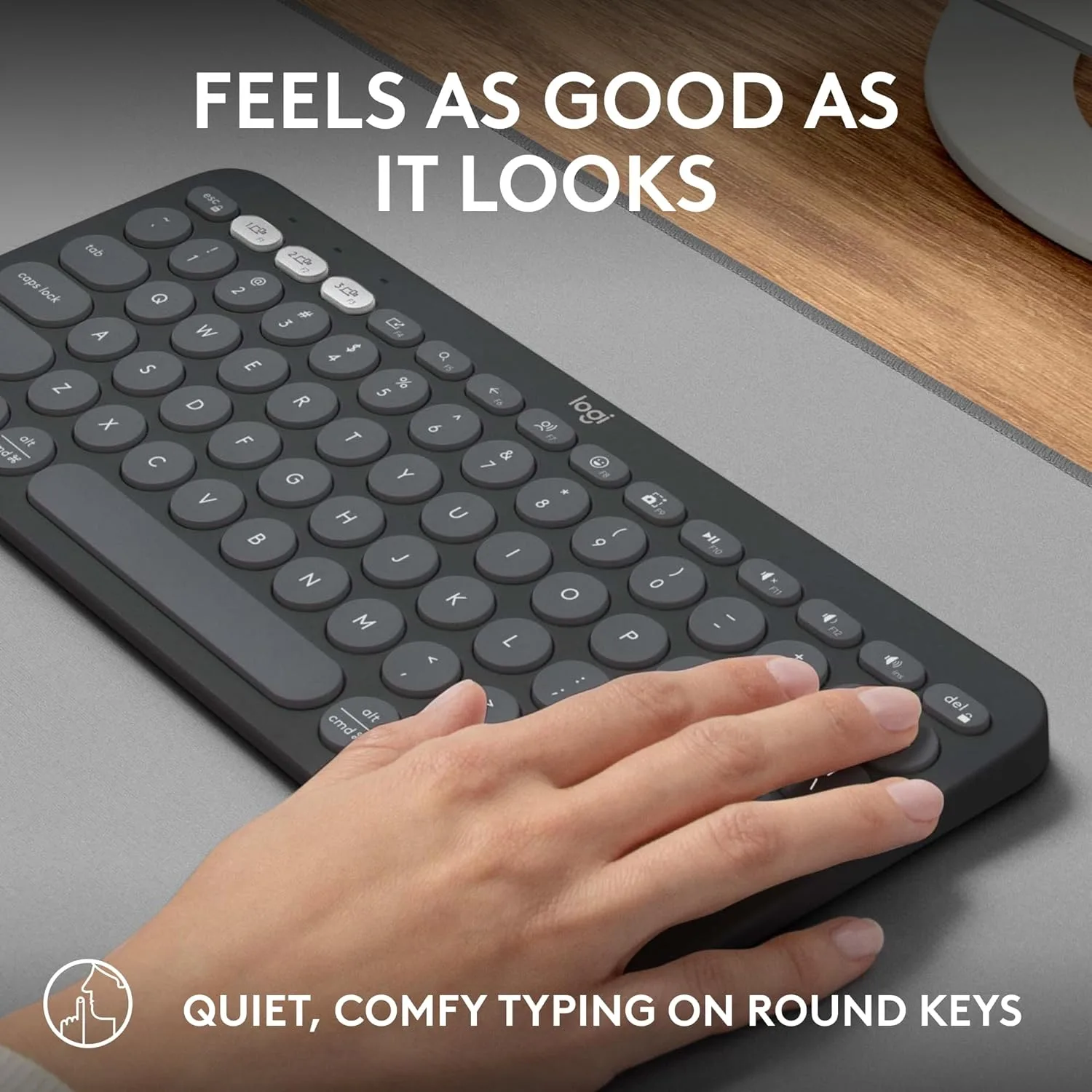 Logitech Pebble Keys 2 K380s Multi-Device Bluetooth Wireless Keyboard with Customizable Shortcuts, Slim and Portable - Image 5