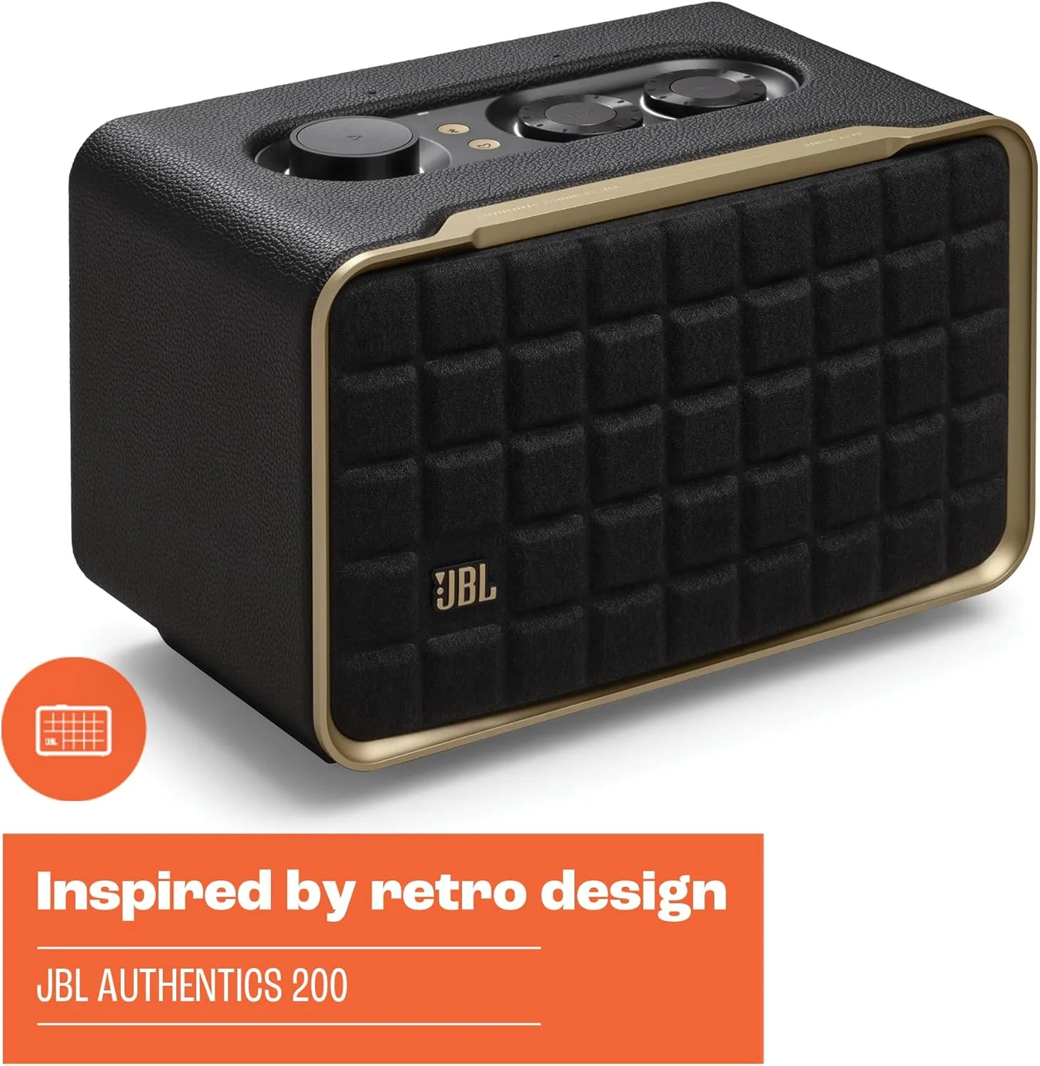 JBL Authentics 200 JBLAUTH200BLKUK - Retro Smart Bluetooth Speaker with Wi-Fi, Voice Assistant, and Powerful Sound - Image 13