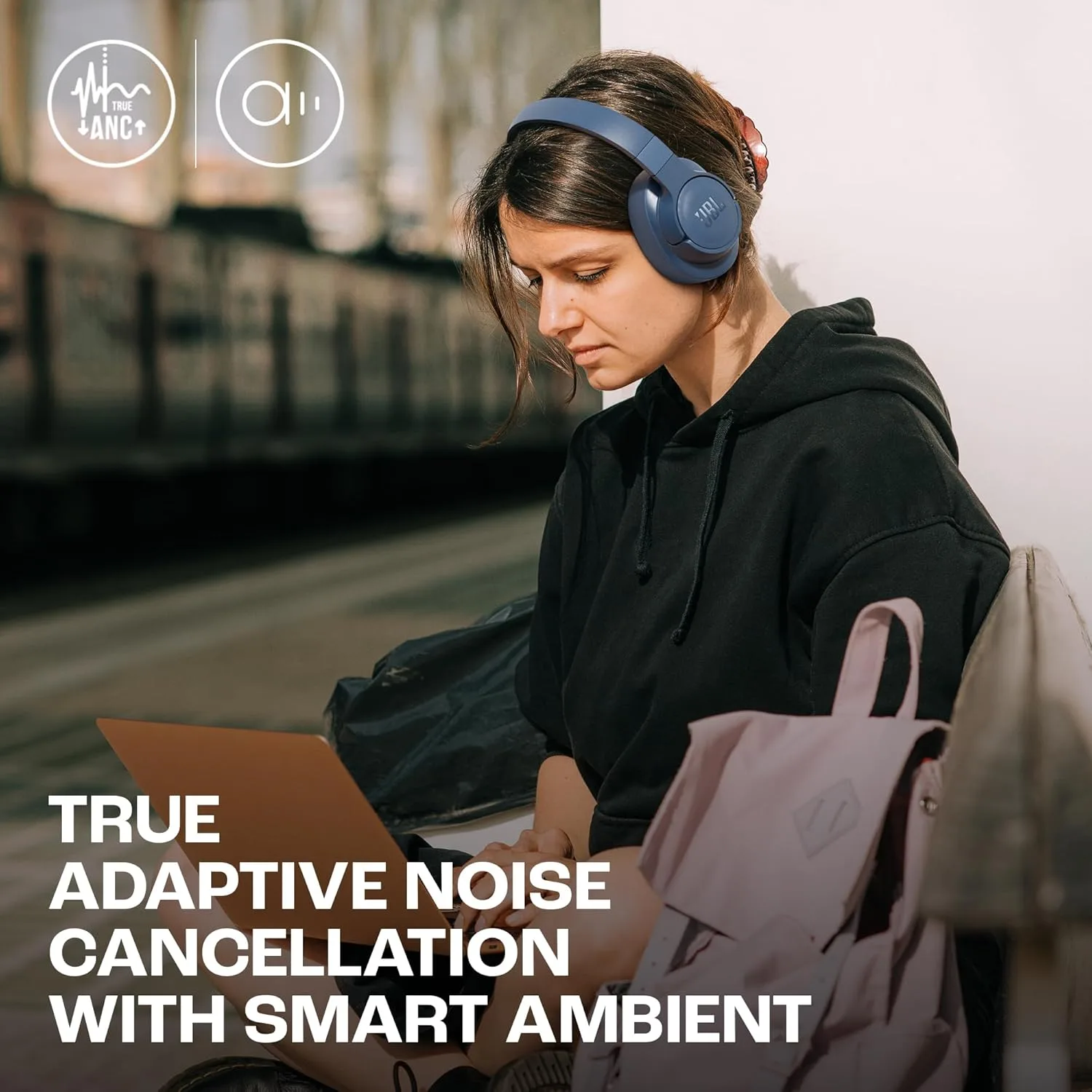 JBL Tune 770NC Wireless Over-Ear Headphones JBLT770NCBLU with Adaptive Noise Cancelling, Bluetooth 5.3, 70H Battery - Image 3