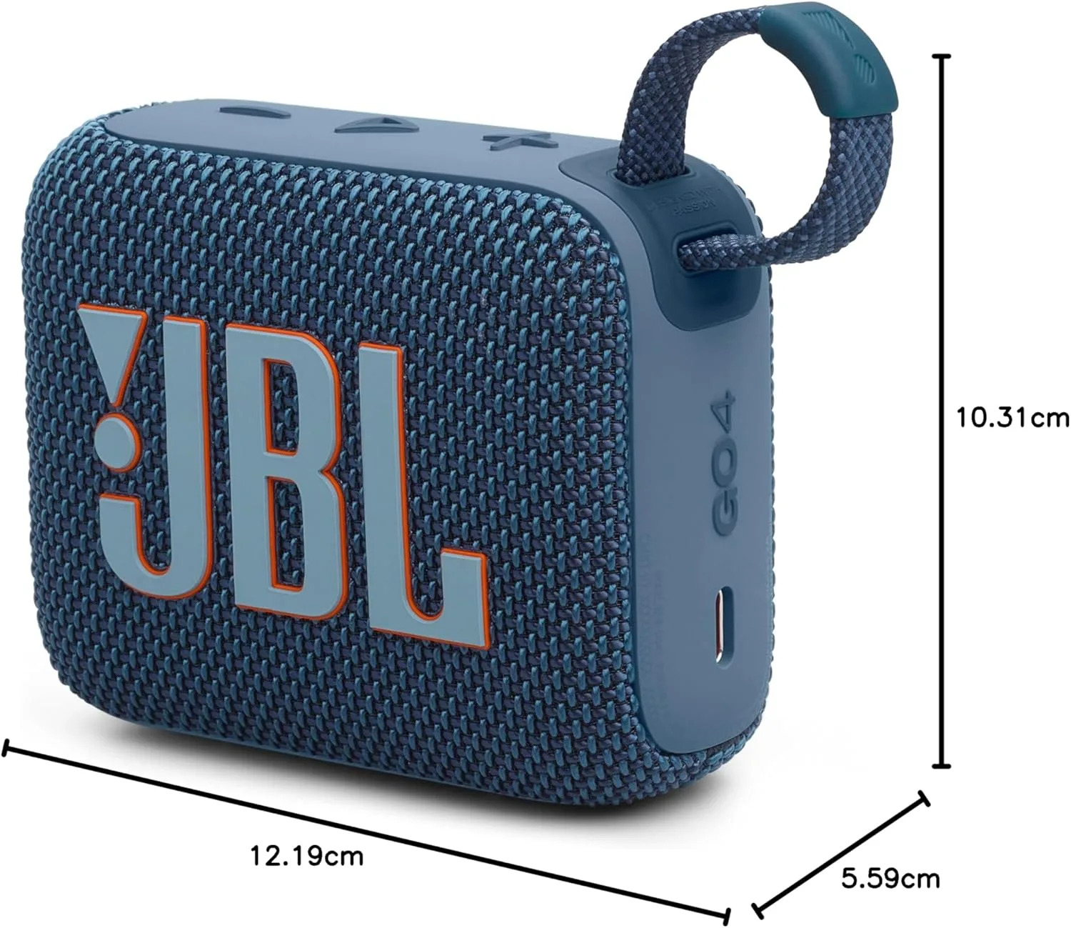 JBL GO 4 Bluetooth Speaker JBLGO4BLU - Portable, 15H Playtime, Powerful Sound, AURACAST Technology - Image 10