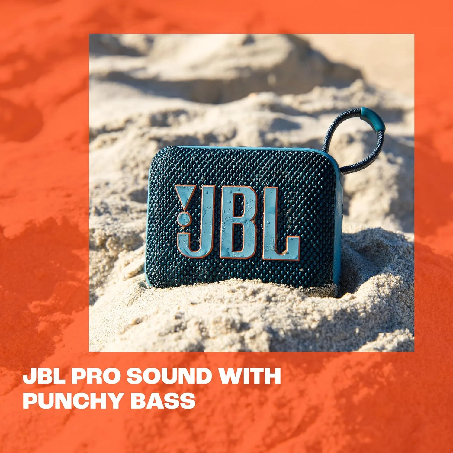 JBL GO 4 Bluetooth Speaker JBLGO4BLU - Portable, 15H Playtime, Powerful Sound, AURACAST Technology - Image 2