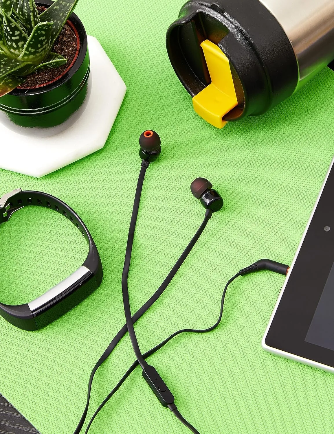 JBL Tune 110 Wired In-Ear Headphones JBLT110BLK with Pure Bass Sound and 1-Button Remote/Mic - Image 5